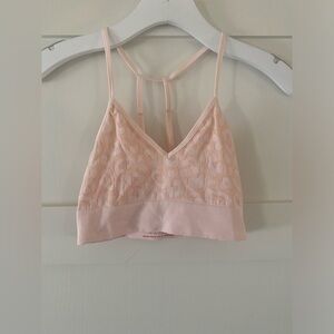 Anthropologie Light Pink Leopard Print Sports Bra XS/S